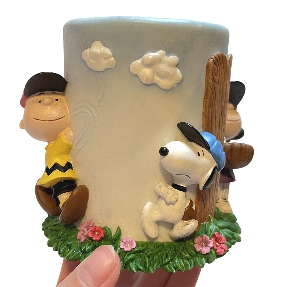 Peanuts‎ Charlie Brown Westland Giftware 8365 Baseball Pencil Cup Snoopy Office